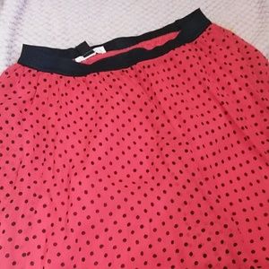 Red polka dot skirt SOLD!